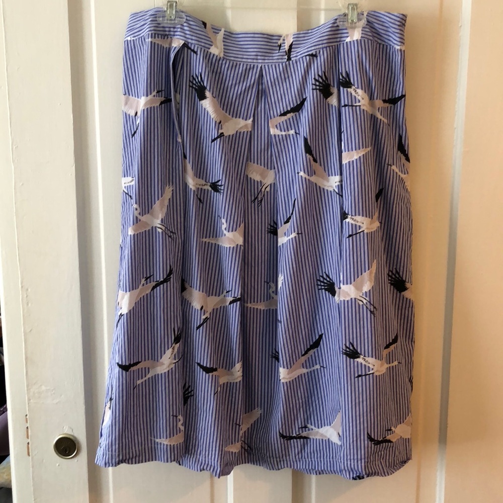 Seagull Print Skirt